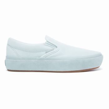 Damske Tenisky Na Platforme Vans Suede Outsole Classic Slip-On Modre Kvetinové VA47XZAVU